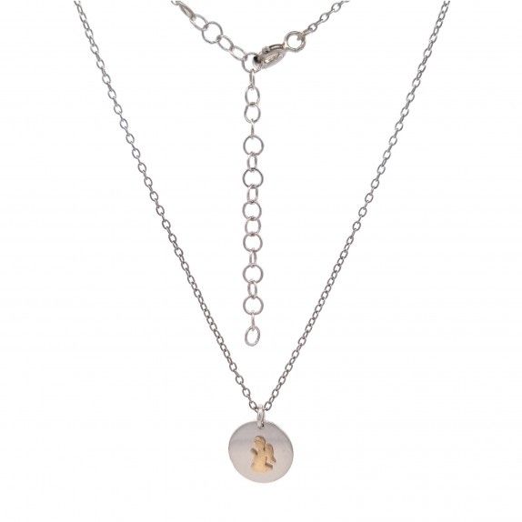 WHITE SILVER ANGEL NECKLACE - MOMENTS