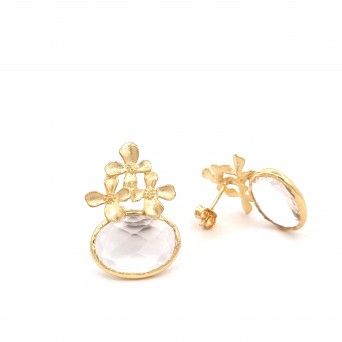 GOLD SILVER EARRINGS - COLOURS COLLECTION