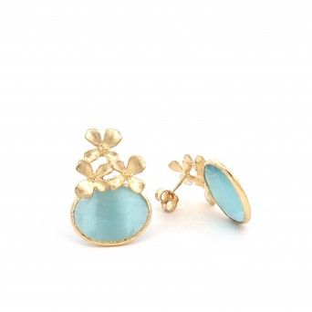 GOLD SILVER EARRINGS - COLOURS COLLECTION