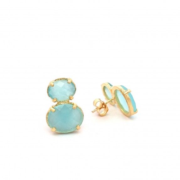 GOLD SILVER EARRINGS - COLOURS COLLECTION