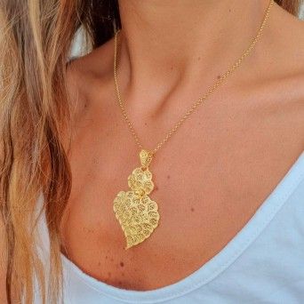 FILIGREE SILVER GOLD MEDAL - HEART OF VIANA