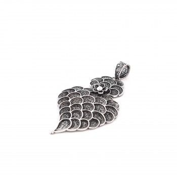 WHITE FILIGREE SILVER MEDAL - HEART OF VIANA