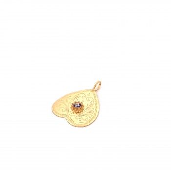 MEDALHA PRATA DOURADA - FILIGRANA