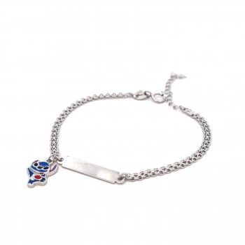 PULSEIRA PRATA BRANCA - STITCH