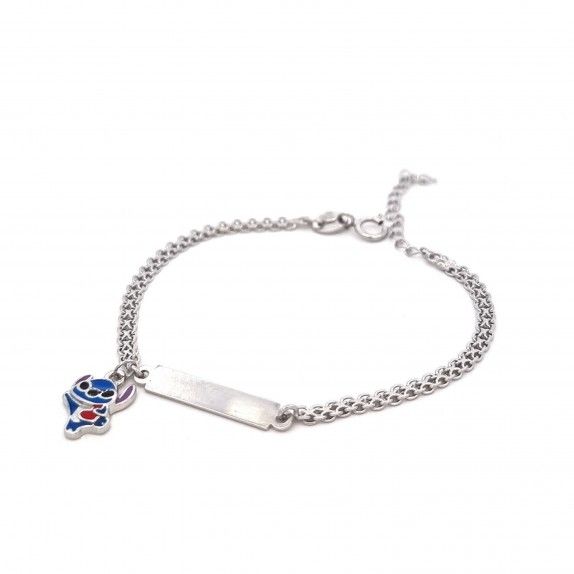 PULSEIRA PRATA BRANCA - STITCH