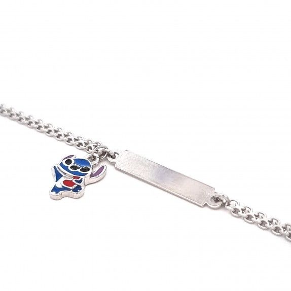 PULSEIRA PRATA BRANCA - STITCH