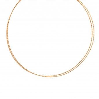 COLAR PRATA DOURADA - COLEO ESSNCIA