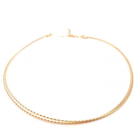 COLAR PRATA DOURADA - COLEO ESSNCIA