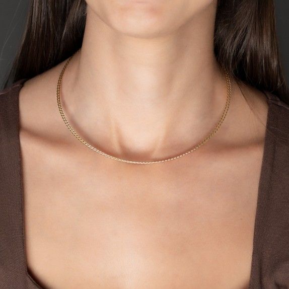 COLAR PRATA DOURADA - COLEO ESSNCIA