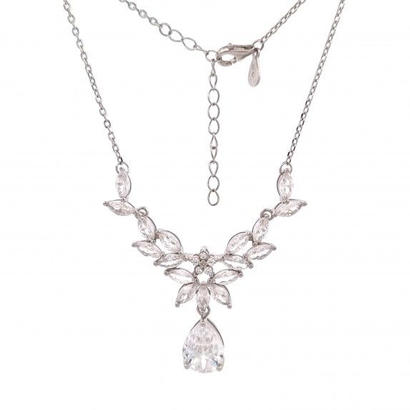 WHITE SILVER NECKLACE - MOMENTS