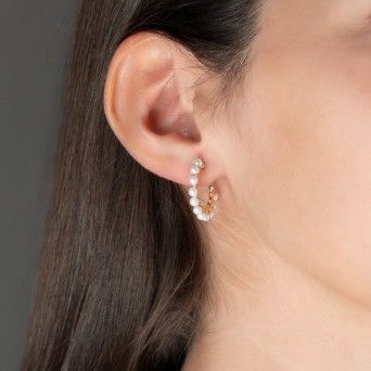 ARGOLAS PRATA DOURADA PROLA - COLEO FLOWER