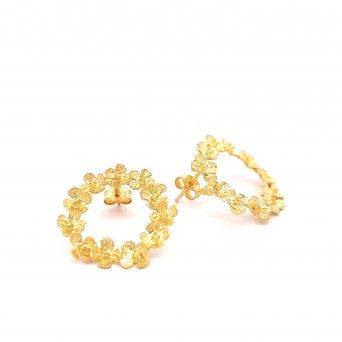 BRINCOS CIRCULO- FLOWER