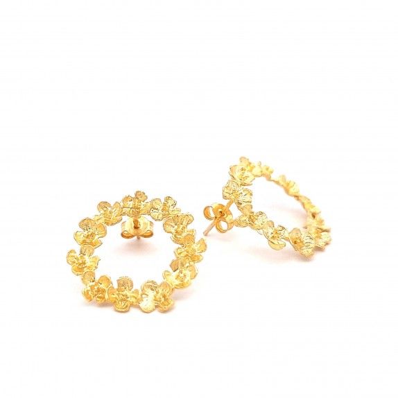 BRINCOS CIRCULO- FLOWER