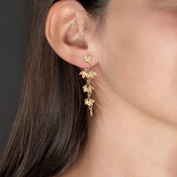 BRINCOS PRATA DOURADA - FILIGRANA