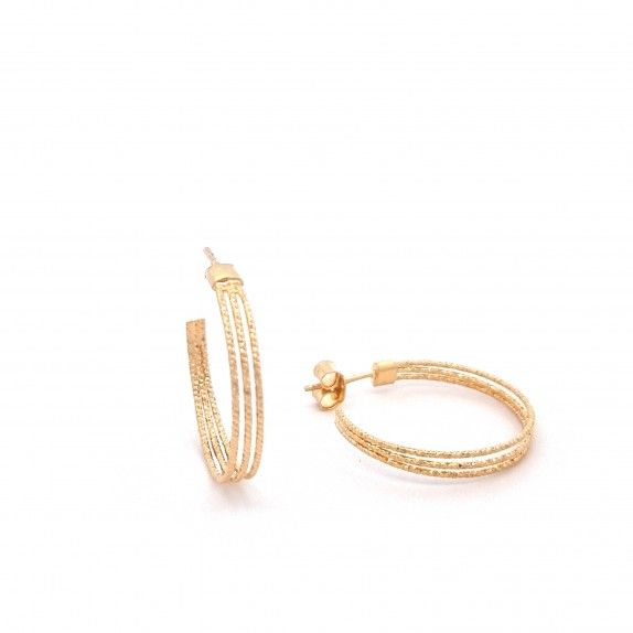 BRINCOS PRATA DOURADA - COLEO ESSNCIA