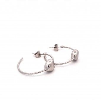 BRINCOS PRATA CORAO - COLEO ESSNCIA