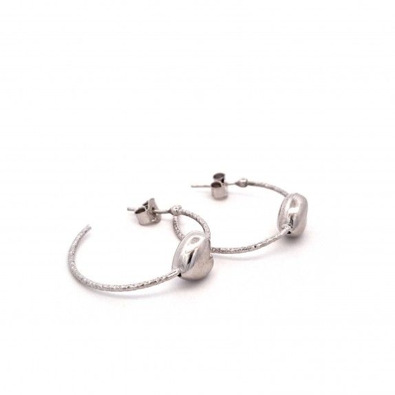 BRINCOS PRATA CORAO - COLEO ESSNCIA