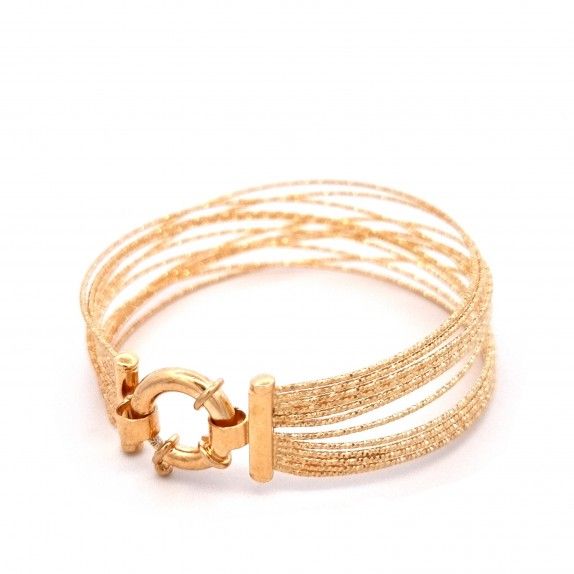 PULSEIRA PRATA DOURADA - COLEO ESSNCIA