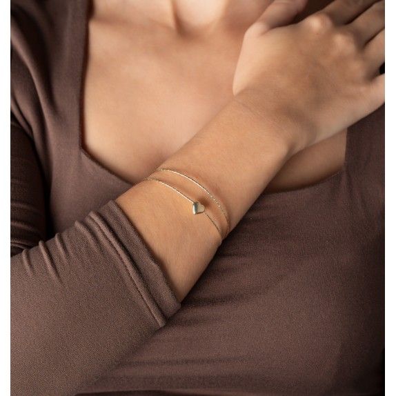 PULSEIRA PRATA DOURADA - COLEO ESSNCIA