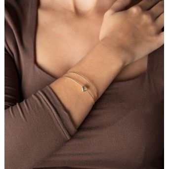 PULSEIRA PRATA DOURADA - COLEO ESSNCIA