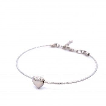 PULSEIRA PRATA CORAO - COLEO ESSNCIA