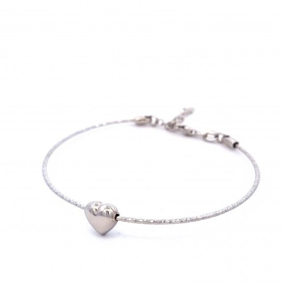 PULSEIRA PRATA CORAO - COLEO ESSNCIA