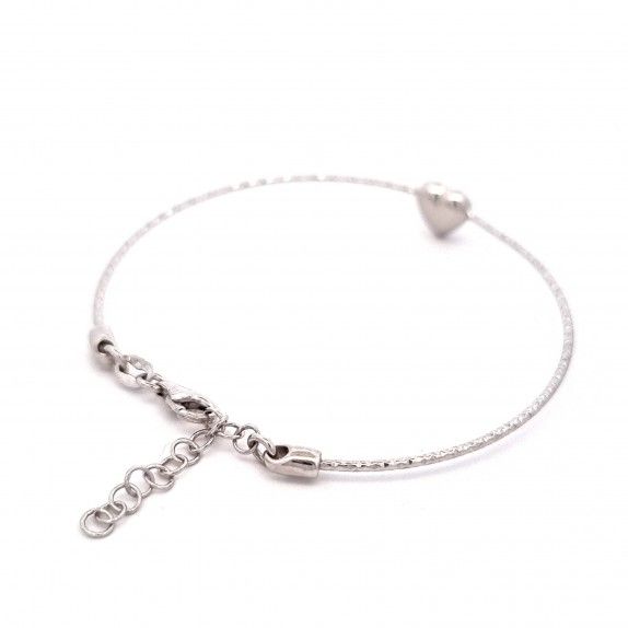 PULSEIRA PRATA CORAO - COLEO ESSNCIA