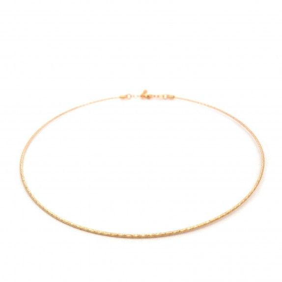 COLAR PRATA DOURADA - COLEO ESSNCIA