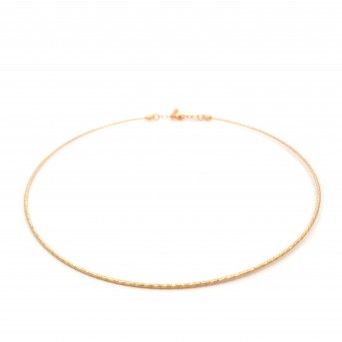 COLAR PRATA DOURADA - COLEO ESSNCIA