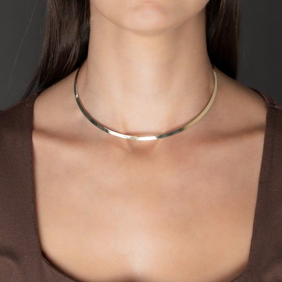 COLAR PRATA DOURADA - COLEO ESSNCIA