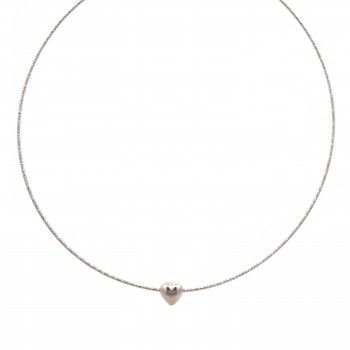 COLAR PRATA CORAO - COLEO ESSNCIA