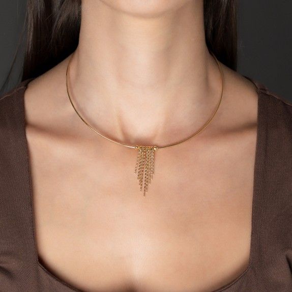 COLAR PRATA DOURADA - COLEO ESSNCIA