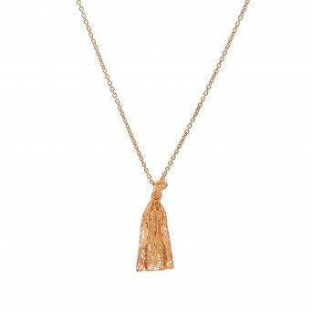 COLAR PRATA DOURADA FILIGRANA - NOSSA SENHORA DE FTIMA