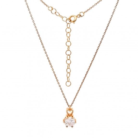 CONJUNTO PRATA DOURADA ZIRCNIAS - COLAR&BRINCO