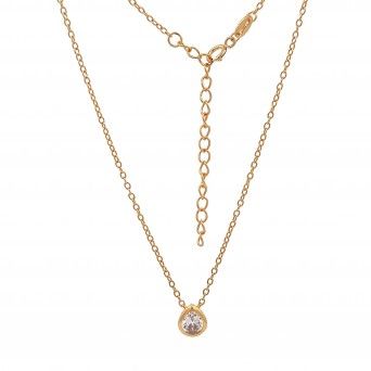 CONJUNTO PRATA DOURADA ZIRCNIAS - COLAR&BRINCO