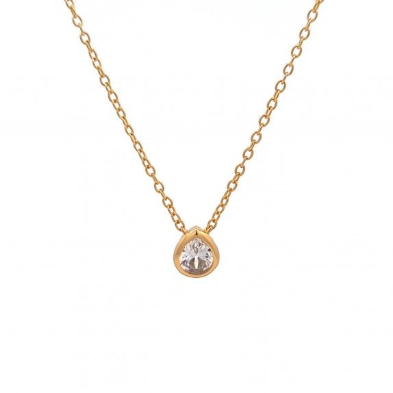 CONJUNTO PRATA DOURADA ZIRCNIAS - COLAR&BRINCO