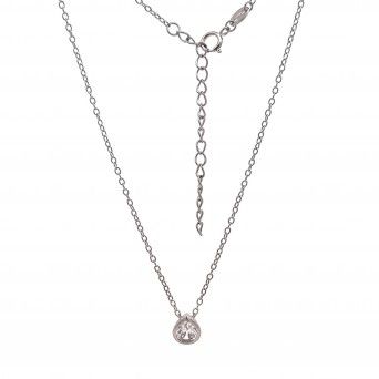 CONJUNTO PRATA ZIRCNIAS - COLAR&BRINCO