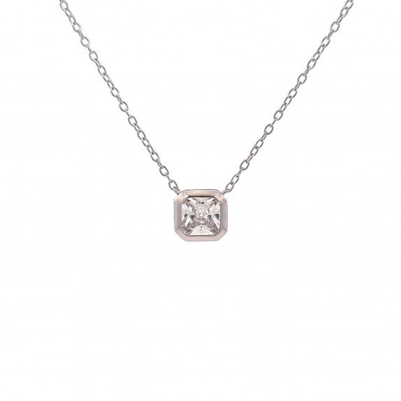 CONJUNTO PRATA ZIRCNIAS - COLAR&BRINCO