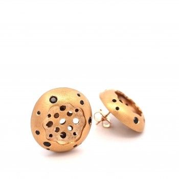 BRINCOS - PRATA DOURADA E NIX